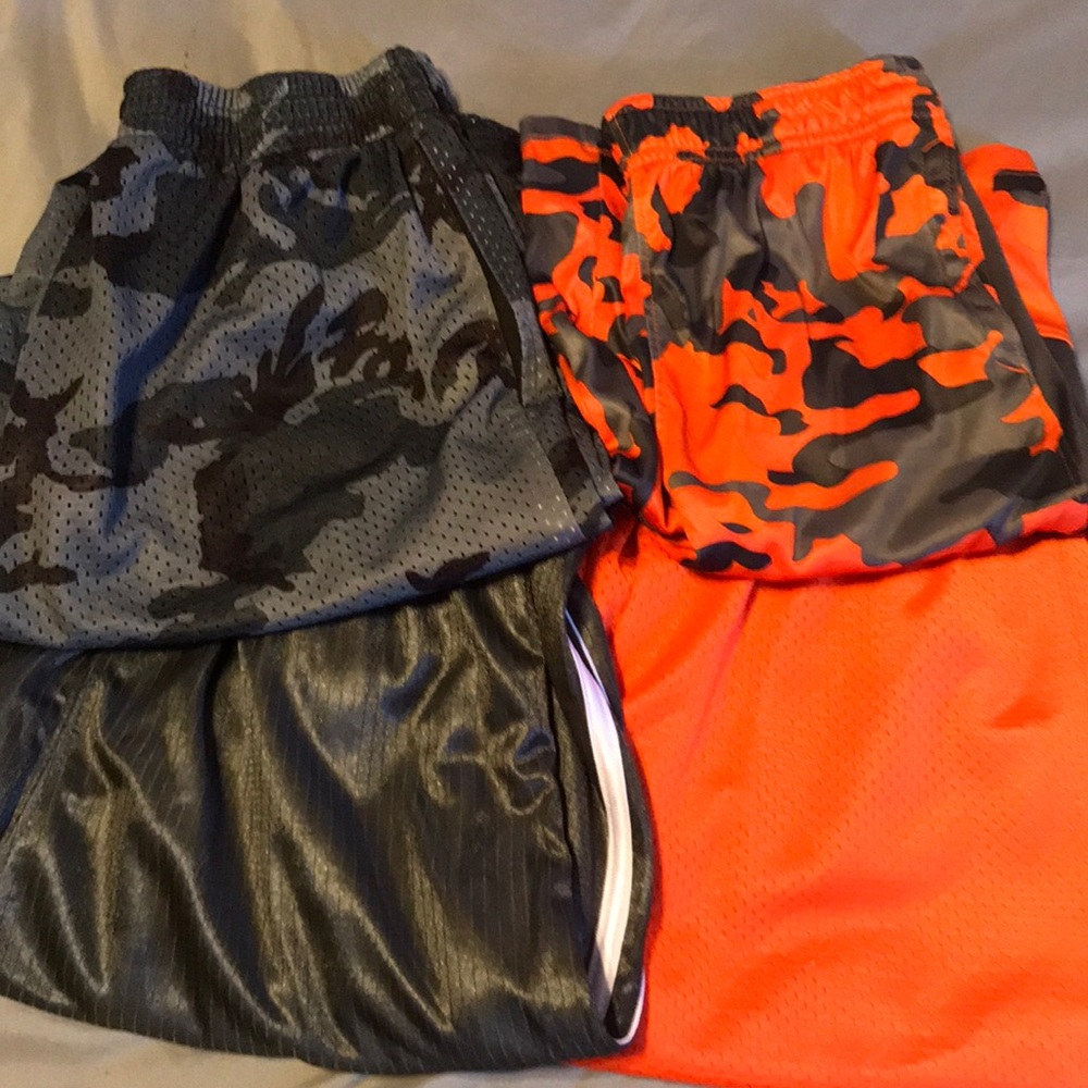 Lot of 4 pairs of boys basket ball shorts